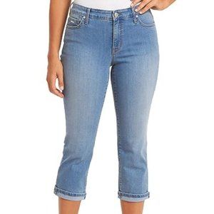 NWT NINE WEST CHRYSTIE STRETCH CAPRI JEANS